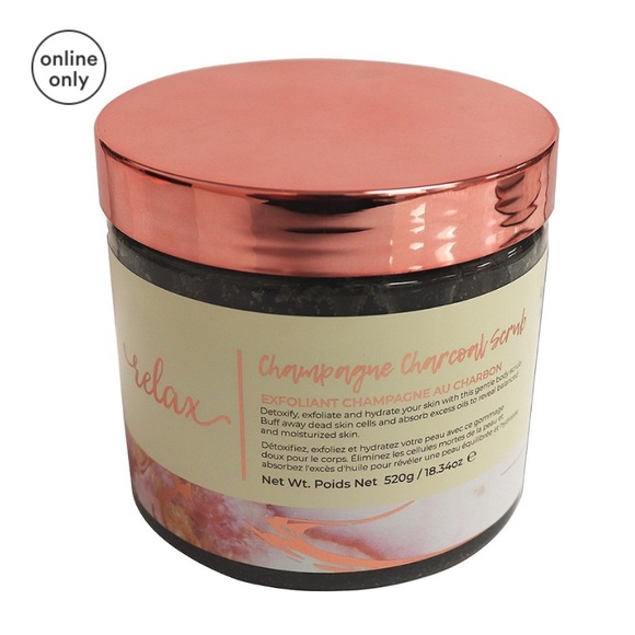 Manna Kadar charcoal champagne scrub exfoliant 18kt pink gold luxury new box - Picture 2 of 5